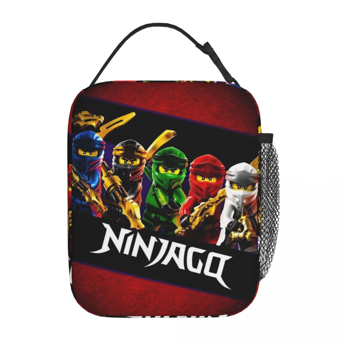 Tote Bag Sublimation - กระเป๋าใส่อาหารกลางวันแบบมีฉนวนกันความร้อนลายแฟนธอม เอ็น-นินจาโก สำหรับผู้หญิง กระเป๋าเก็บความเย็นแบบพกพาสำหรับภาพยนตร์ผจญภัย กระเป๋าใส่อาหารกลางวันแบบเก็บความร้อนสำหรับสำนักงาน ที่ทำงาน