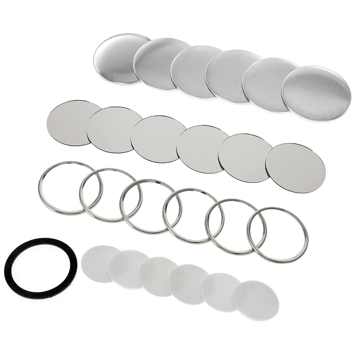 ชิ้นส่วนปุ่มกระจกเปล่า 58 มม., - Button Badge Blank บทวิจารณ์และราคา