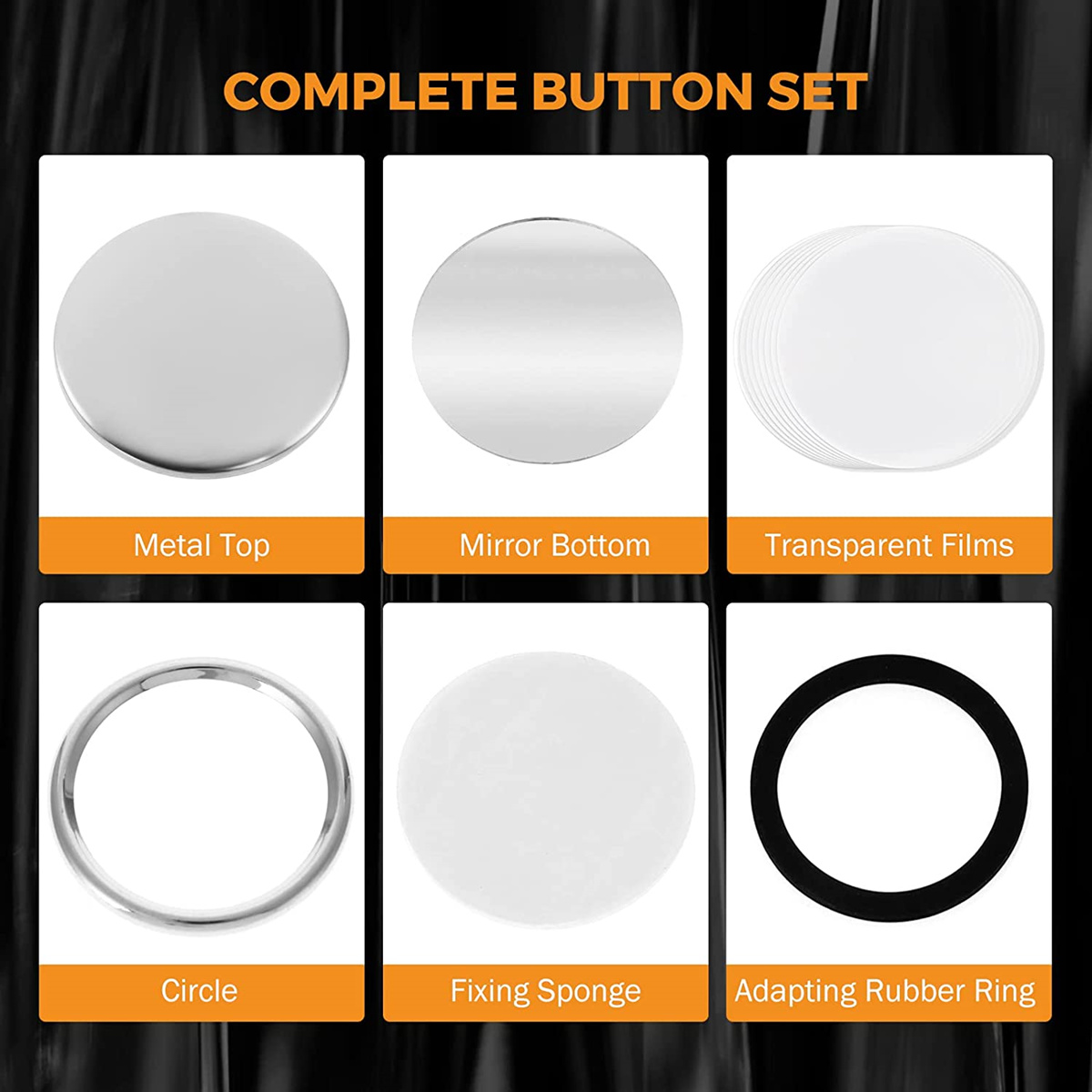 ชิ้นส่วนปุ่มกระจกเปล่า 58 มม., - Button Badge Blank บทวิจารณ์และราคา