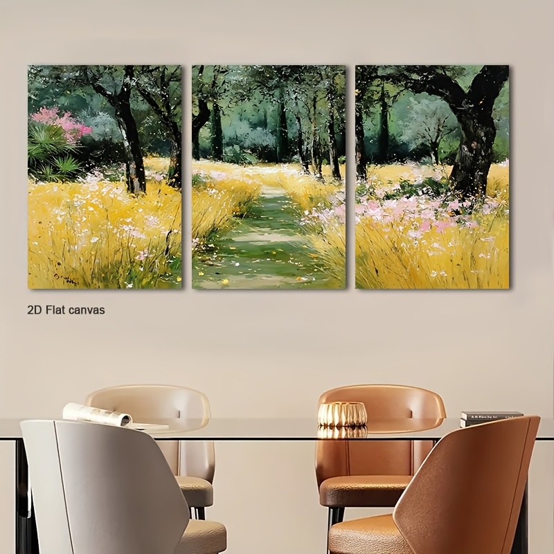 ภาพพิมพ์บนผ้าใบไร้กรอบ 3 ชิ้น  - Canvas Wrap Ready บทวิจารณ์และราคา