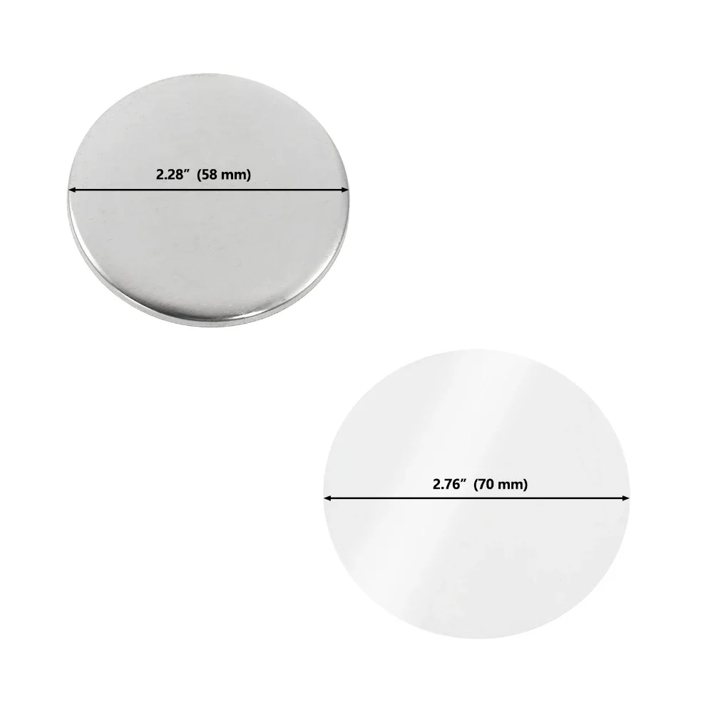 50ชิ้นวัสดุตราสัญลักษณ์แบบทำมื - Button Badge Blank บทวิจารณ์และราคา