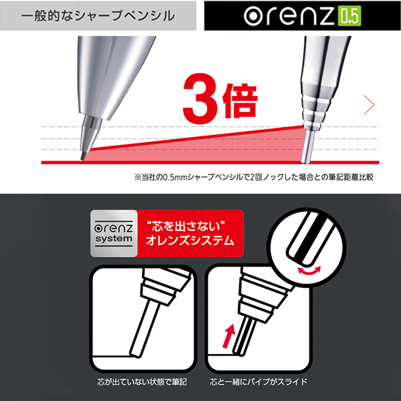 1ชิ้นดินสอเพนเทลโอเรนซ์0.2/0.3 - Pentel Pen Energel บทวิจารณ์และราคา