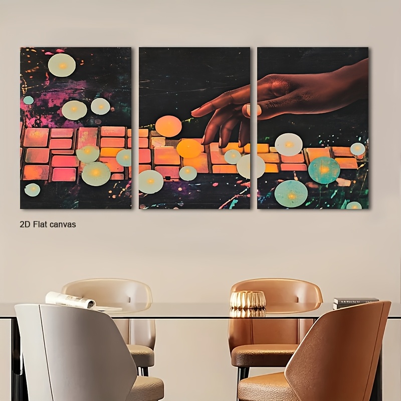 ภาพวาดบนผ้าใบไร้กรอบ 3 ชิ้น ศิ - Canvas Wrap Ready บทวิจารณ์และราคา