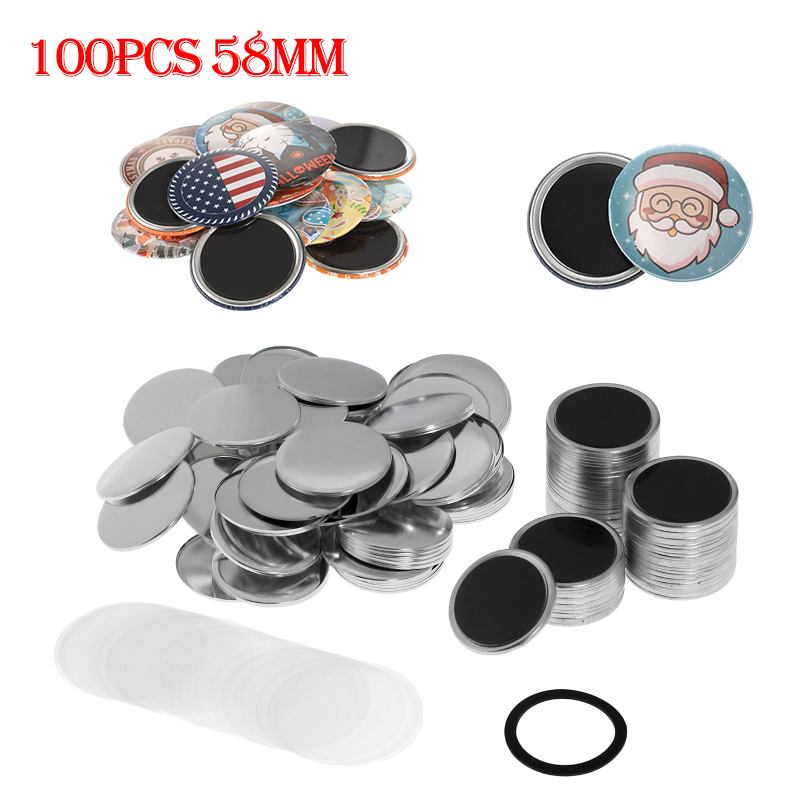 ชิ้นส่วนปุ่มแม่เหล็กติดตู้เย็น - Button Badge Blank บทวิจารณ์และราคา