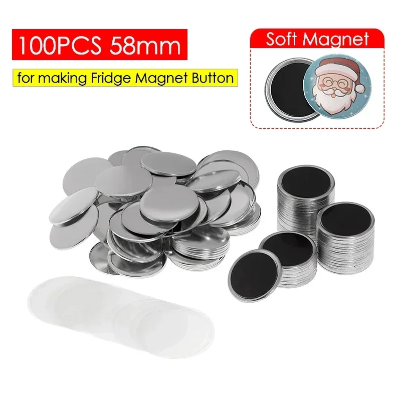 ชิ้นส่วนปุ่มแม่เหล็กติดตู้เย็น - Button Badge Blank บทวิจารณ์และราคา