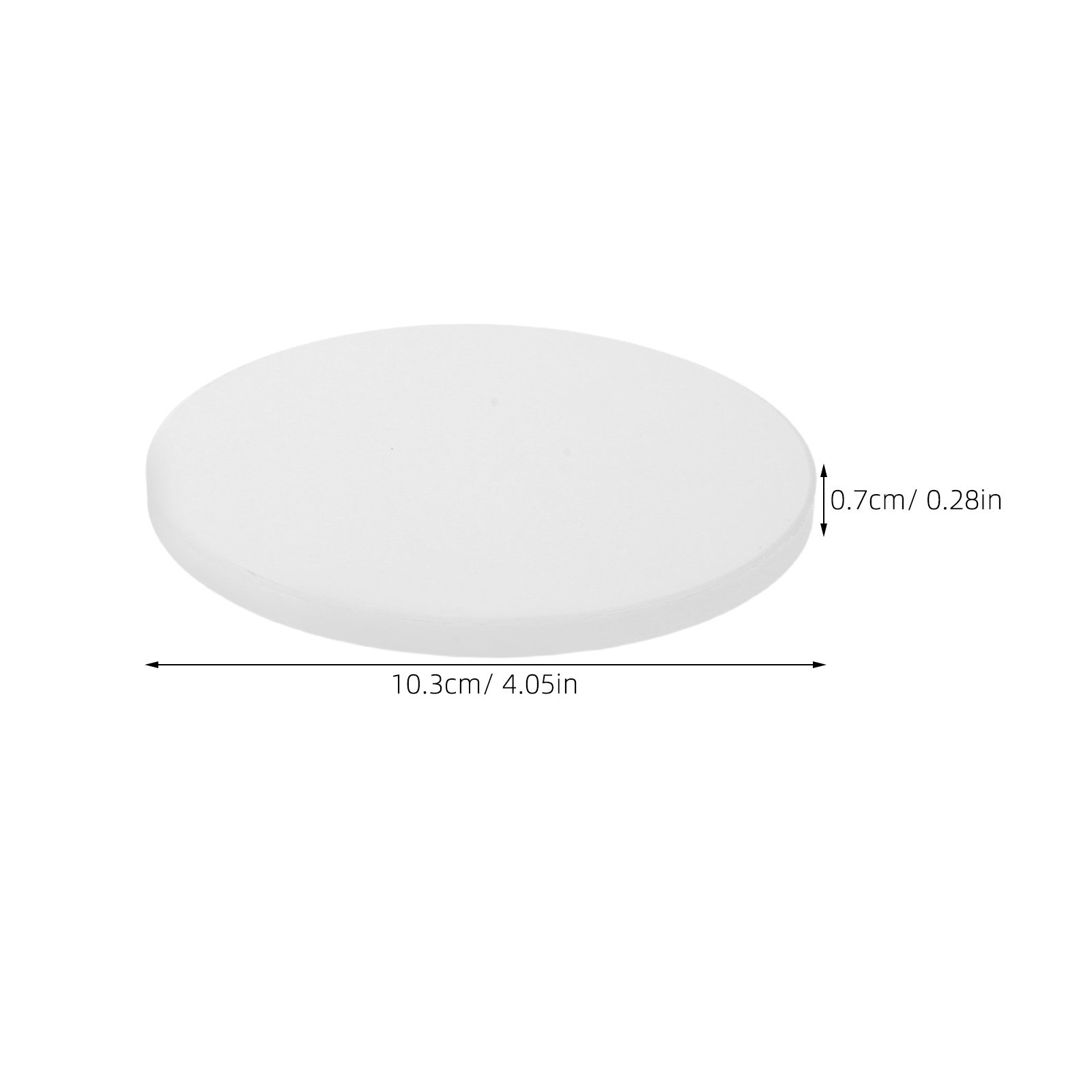 แผ่นรองแก้วเซรามิกทรงกลมสีขาวเ - Ceramic Tile Blank บทวิจารณ์และราคา