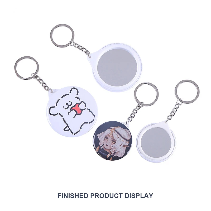 ใหม่ 100PCS Key แหวนกระจก BLAN - Button Badge Blank บทวิจารณ์และราคา