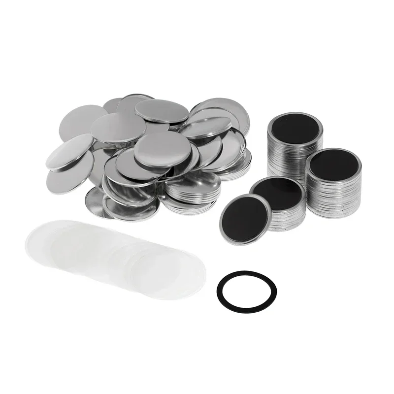 50/100PCS 25-75 มม.แม่เหล็กตู้ - Button Badge Blank บทวิจารณ์และราคา